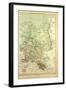 Map of Russia and Romania-null-Framed Giclee Print