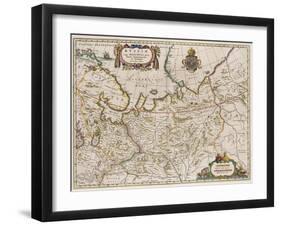 Map of Russia (From: Partes Septentrionalis Et Orientali), 1630S-Isaac Abrahamsz Massa-Framed Giclee Print