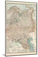 Map of Russia in Europe, with Poland and Finland-Encyclopaedia Britannica-Mounted Art Print