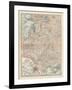 Map of Russia, Western and Southern Part. Inset of St. Petersburg and Environs-Encyclopaedia Britannica-Framed Art Print