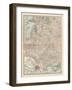 Map of Russia, Western and Southern Part. Inset of St. Petersburg and Environs-Encyclopaedia Britannica-Framed Art Print