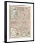 Map of Russia, Western and Southern Part. Inset of St. Petersburg and Environs-Encyclopaedia Britannica-Framed Art Print