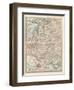 Map of Russia, Western and Southern Part. Inset of St. Petersburg and Environs-Encyclopaedia Britannica-Framed Art Print