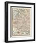 Map of Russia, Western and Southern Part. Inset of St. Petersburg and Environs-Encyclopaedia Britannica-Framed Art Print