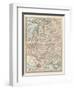 Map of Russia, Western and Southern Part. Inset of St. Petersburg and Environs-Encyclopaedia Britannica-Framed Art Print