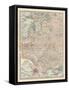 Map of Russia, Western and Southern Part. Inset of St. Petersburg and Environs-Encyclopaedia Britannica-Framed Stretched Canvas