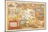 Map of Russia-Abraham Ortelius-Mounted Art Print