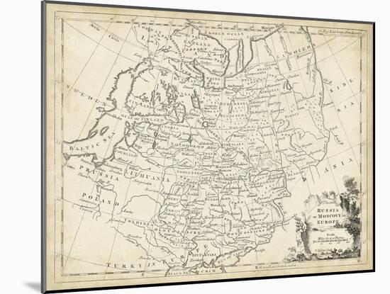 Map of Russia-T. Jeffreys-Mounted Art Print