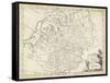 Map of Russia-T. Jeffreys-Framed Stretched Canvas