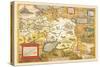 Map of Russia-Abraham Ortelius-Stretched Canvas