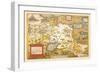 Map of Russia-Abraham Ortelius-Framed Art Print