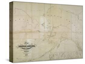 Map of Russian America or Alaska Territory, 1867-John Frederick Lewis-Stretched Canvas