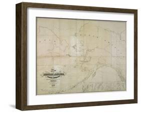 Map of Russian America or Alaska Territory, 1867-John Frederick Lewis-Framed Giclee Print