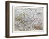 Map of Sachsen-Anhalt Sachsen Saxony Germany 1899-null-Framed Giclee Print