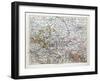 Map of Sachsen-Anhalt Sachsen Saxony Germany 1899-null-Framed Giclee Print