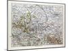 Map of Sachsen-Anhalt Sachsen Saxony Germany 1899-null-Mounted Giclee Print