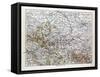 Map of Sachsen-Anhalt Sachsen Saxony Germany 1899-null-Framed Stretched Canvas