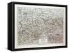 Map of Sachsen Saxony Germany 1899-null-Framed Stretched Canvas