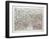 Map of Sachsen Saxony Germany 1899-null-Framed Giclee Print