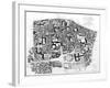 Map of Sainte-Genevieve Area, Paris, 1756-Jean De La Grive-Framed Giclee Print