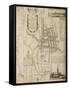 Map of Salisbury, 1751-William Naish-Framed Stretched Canvas