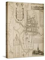 Map of Salisbury, 1751-William Naish-Stretched Canvas
