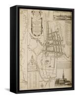 Map of Salisbury, 1751-William Naish-Framed Stretched Canvas