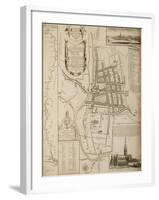 Map of Salisbury, 1751-William Naish-Framed Giclee Print