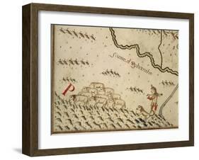 Map of Salzola, Italy, from the Atlas Atlante Delle Locazioni, 1687-1697-Antonio and Nunzio Michele-Framed Giclee Print
