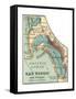 Map of San Diego (C. 1900), Maps-Encyclopaedia Britannica-Framed Stretched Canvas