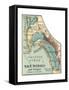 Map of San Diego (C. 1900), Maps-Encyclopaedia Britannica-Framed Stretched Canvas