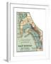 Map of San Diego (C. 1900), Maps-Encyclopaedia Britannica-Framed Giclee Print