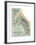 Map of San Diego (C. 1900), Maps-Encyclopaedia Britannica-Framed Giclee Print