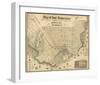 Map of San Francisco, c.1852-Britton & Rey-Framed Art Print