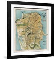 Map of San Francisco, California, 1912-August Chevalier-Framed Art Print