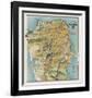 Map of San Francisco, California, 1912-August Chevalier-Framed Art Print