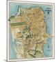 Map of San Francisco, California, 1912-August Chevalier-Mounted Art Print