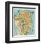 Map of San Francisco, California, 1912-August Chevalier-Framed Giclee Print