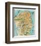 Map of San Francisco, California, 1912-August Chevalier-Framed Giclee Print