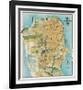 Map of San Francisco, California, 1912-August Chevalier-Framed Giclee Print