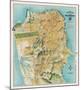 Map of San Francisco, California, 1912-August Chevalier-Mounted Giclee Print