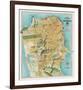 Map of San Francisco, California, 1912-August Chevalier-Framed Giclee Print
