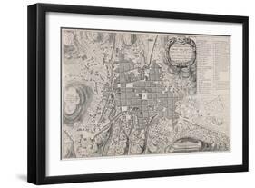 Map of San Francisco de Quito, 18th Century-Antonio Ulloa-Framed Giclee Print