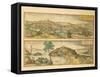 Map of San Sebastian and Burgos from Civitates Orbis Terrarum by Georg Braun-null-Framed Stretched Canvas