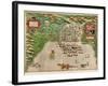 Map of Santo Domingo by Baptista Boazio-null-Framed Giclee Print