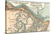 Map of Savannah (C. 1900), Maps-Encyclopaedia Britannica-Stretched Canvas