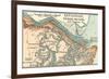 Map of Savannah (C. 1900), Maps-Encyclopaedia Britannica-Framed Art Print