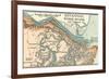 Map of Savannah (C. 1900), Maps-Encyclopaedia Britannica-Framed Premium Giclee Print