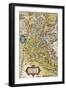 Map of Savoie, from Theatrum Orbis Terrarum, 1528-1598, Antwerp, 1570-null-Framed Giclee Print
