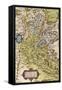 Map of Savoie, from Theatrum Orbis Terrarum, 1528-1598, Antwerp, 1570-null-Framed Stretched Canvas